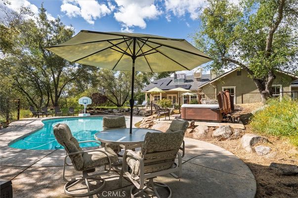 Exterior, Hot Tub, Pool, Solar Panels