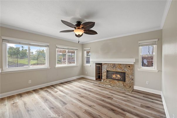 Empty room, Fireplace, Interior, Wood Texture Flooring