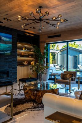 Fireplace, Interior, Living room, Pendant Lights, Wooden Ceilings, Wooden Walls