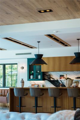 Interior, Kitchen, Pendant Lights, Recessed Lighting, Wooden Ceilings