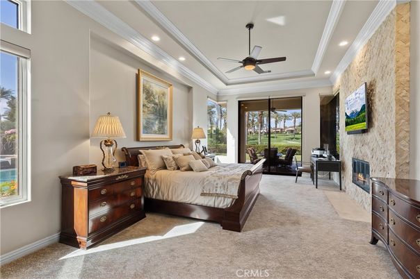Bedroom, Fireplace, Interior, Recessed Lighting
