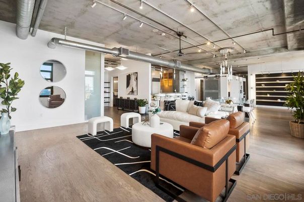 Interior, Living room, Pendant Lights, Wood Texture Flooring