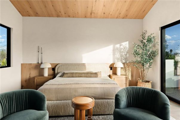 Bedroom, Interior, Wooden Ceilings
