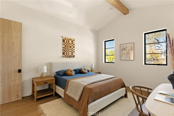 Bedroom, Interior, Wooden Beams, Wood Texture Flooring