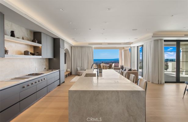 Interior, Kitchen, Recessed Lighting, Water, Wood Texture Flooring
