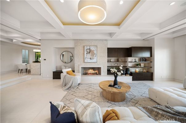 Fireplace, Interior, Living room, Recessed Lighting