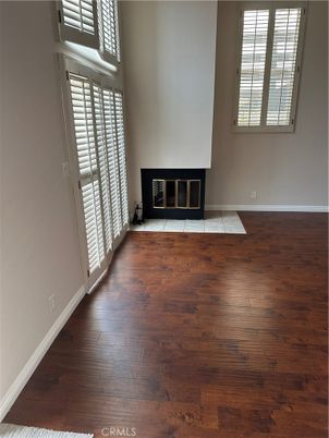 Empty room, Fireplace, Interior, Wood Texture Flooring