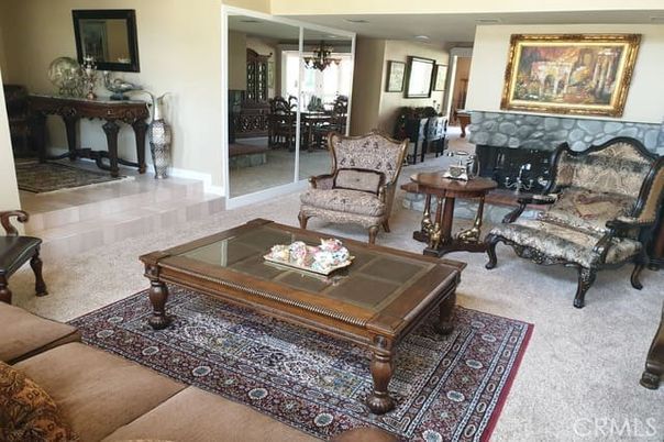 Chandelier, Fireplace, Interior, Living room, Pendant Lights, Recessed Lighting