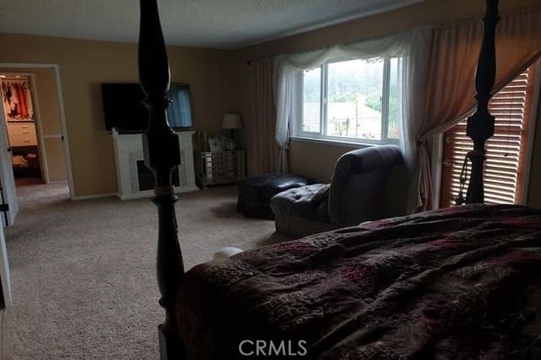 Bedroom, Fireplace, Interior