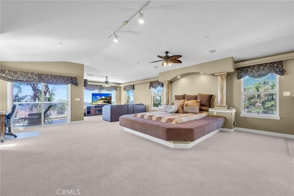 Bedroom, Chandelier, Interior, Recessed Lighting