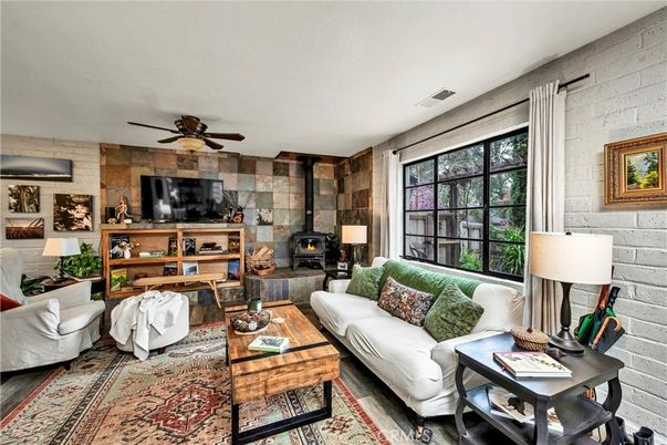 Fireplace, Interior, Living room, Stone Walls