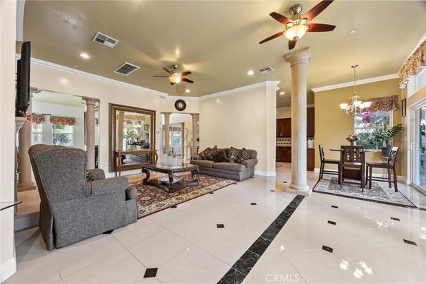 Chandelier, Dining room, Interior, Living room, Recessed Lighting