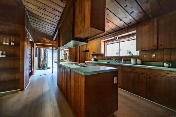 Interior, Kitchen, Wooden Ceilings, Wood Texture Flooring, Wooden Walls