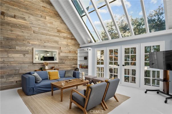 Interior, Living room, Sun Room, Wooden Walls