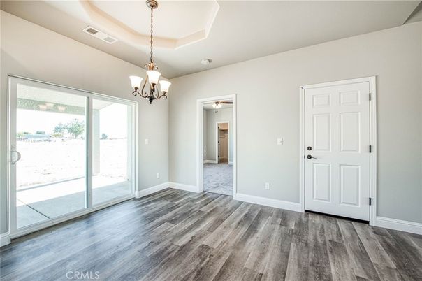 Chandelier, Empty room, Interior, Wood Texture Flooring