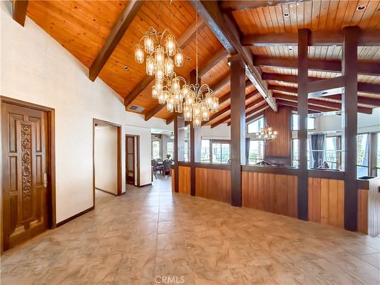 Chandelier, Interior, Marble, Wooden Beams, Wooden Ceilings