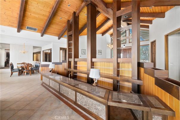 Chandelier, Dining room, Interior, Wooden Beams, Wooden Ceilings
