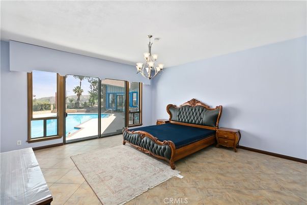 Bedroom, Chandelier, Interior