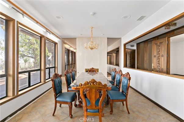 Chandelier, Dining room, Interior, Recessed Lighting