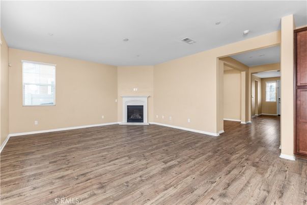 Empty room, Fireplace, Interior, Wood Texture Flooring