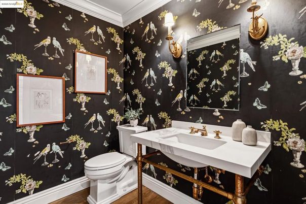 Bathroom, Interior, Wood Texture Flooring