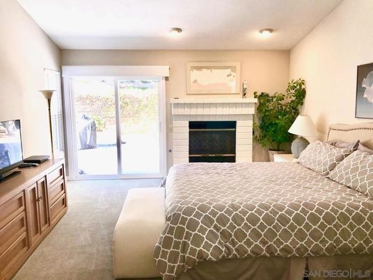 Bedroom, Fireplace, Interior, Recessed Lighting