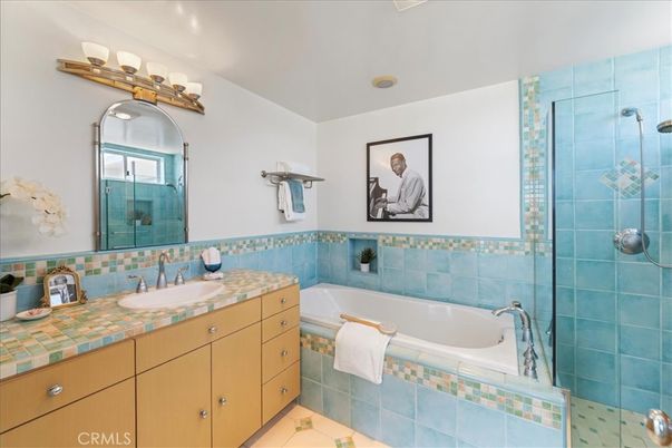 Bathroom, Glass Shower, Interior, Tile Countertops