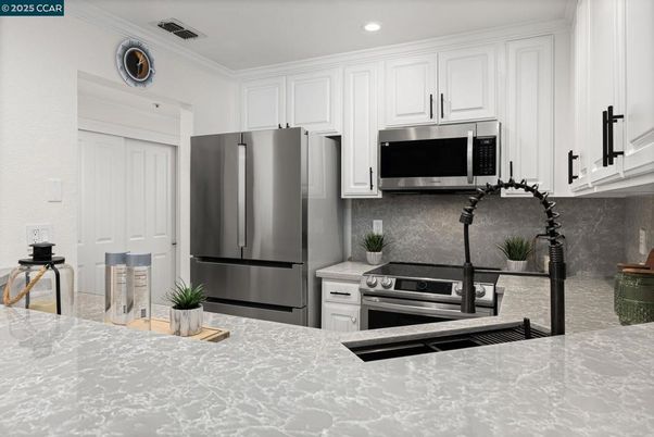 Interior, Kitchen, Recessed Lighting, Stainless Steel Appliances