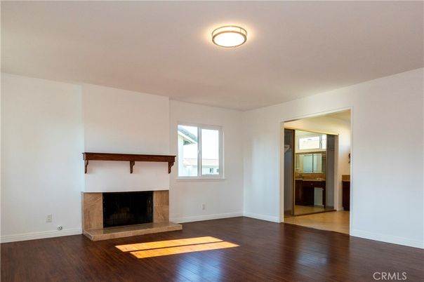 Empty room, Fireplace, Interior, Wood Texture Flooring