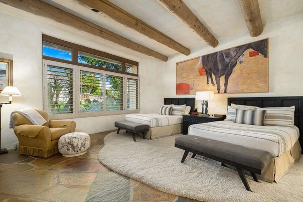 Bedroom, Interior, Wooden Beams