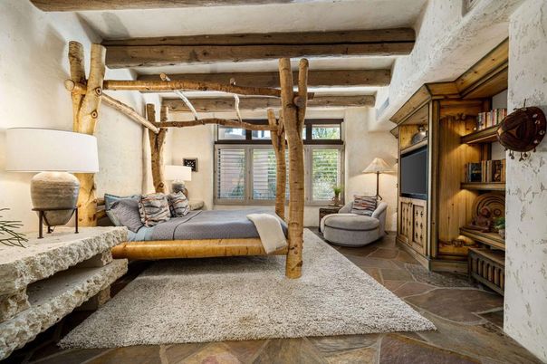 Bedroom, Interior, Wooden Beams