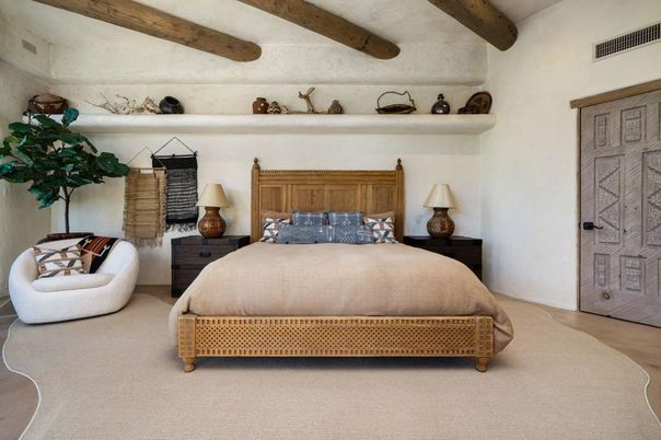 Bedroom, Interior, Wooden Beams