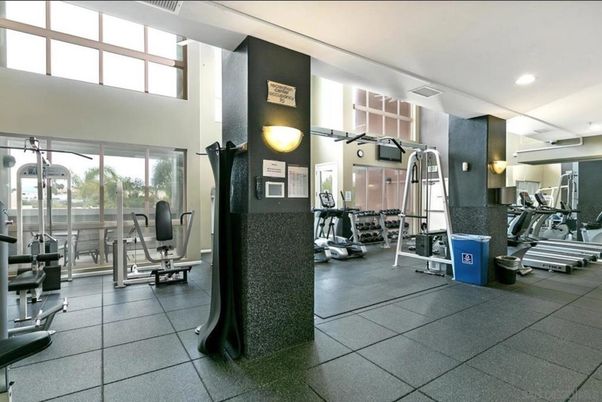 Fitness Equipment, Gym, Interior, Recessed Lighting