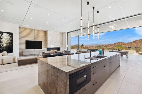 Interior, Kitchen, Living room, Pendant Lights, Recessed Lighting
