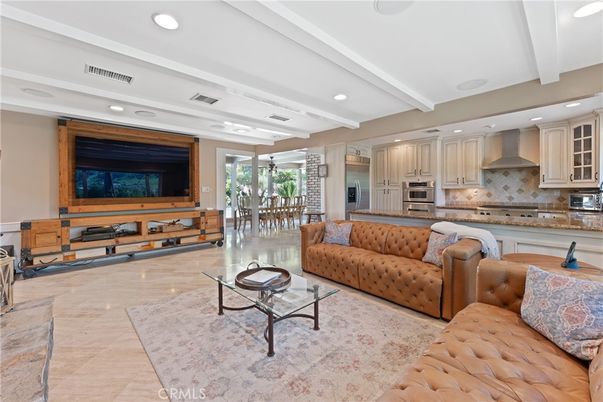 Interior, Kitchen, Living room, Recessed Lighting, Stainless Steel Appliances