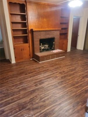 Empty room, Fireplace, Interior, Wood Texture Flooring
