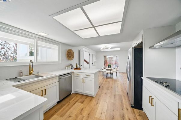 Dining room, Interior, Kitchen, Wood Texture Flooring