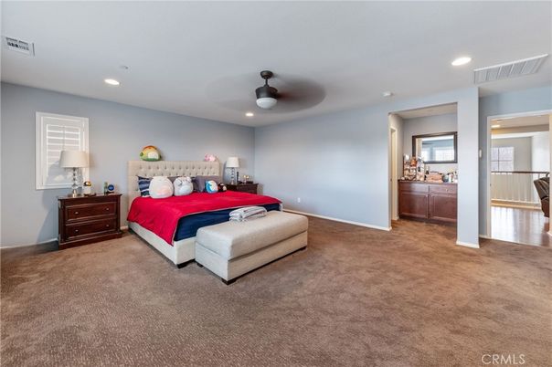 Bedroom, Interior, Recessed Lighting