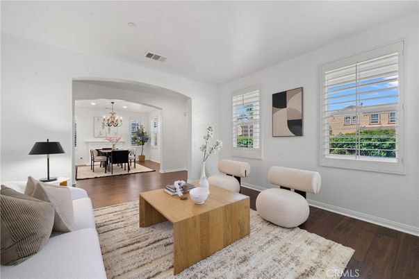 Chandelier, Dining room, Interior, Living room, Recessed Lighting, Wood Texture Flooring