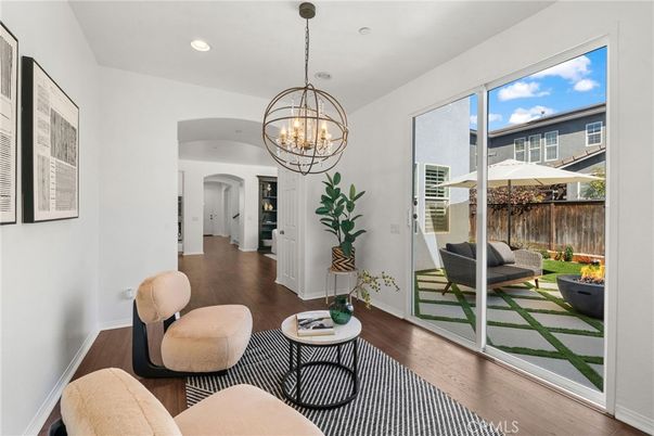 Chandelier, Interior, Recessed Lighting, Wood Texture Flooring