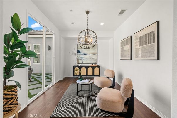 Chandelier, Interior, Recessed Lighting, Wood Texture Flooring