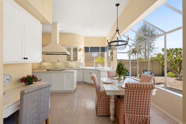 Chandelier, Dining room, Glass Ceilings, Interior, Kitchen, Pendant Lights, Recessed Lighting, Sun Room