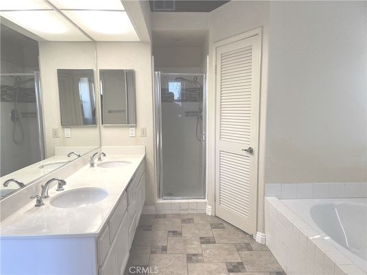 Bathroom, Dual Sink Vanities, Glass Shower, Interior