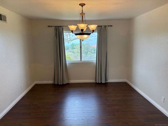 Chandelier, Empty room, Interior, Wood Texture Flooring