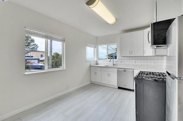 Interior, Kitchen, Wood Texture Flooring