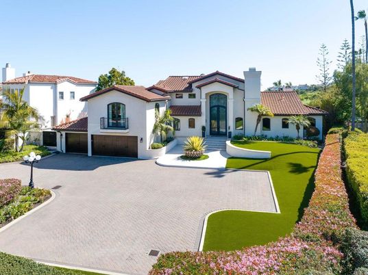Attached, Backyard, Exterior, Facade, Spanish Mediterranean