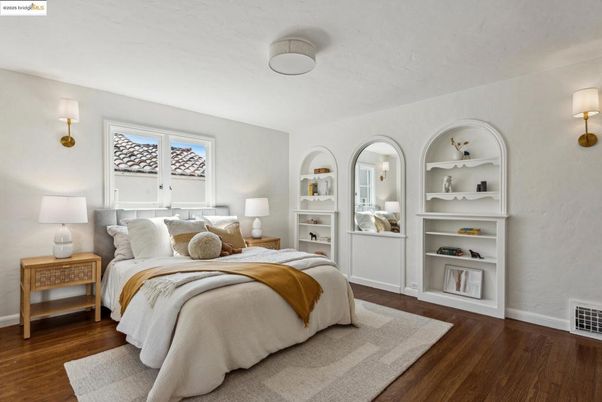 Bedroom, Interior, Wood Texture Flooring