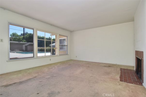 Empty room, Fireplace, Interior