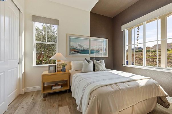 Bedroom, Interior, Wood Texture Flooring