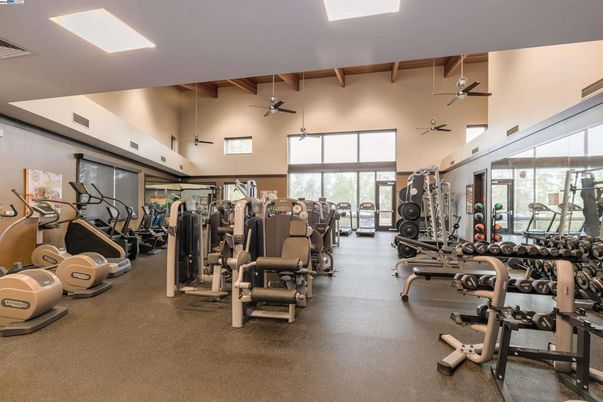 Fitness Equipment, Gym, Interior, Pendant Lights, Recessed Lighting